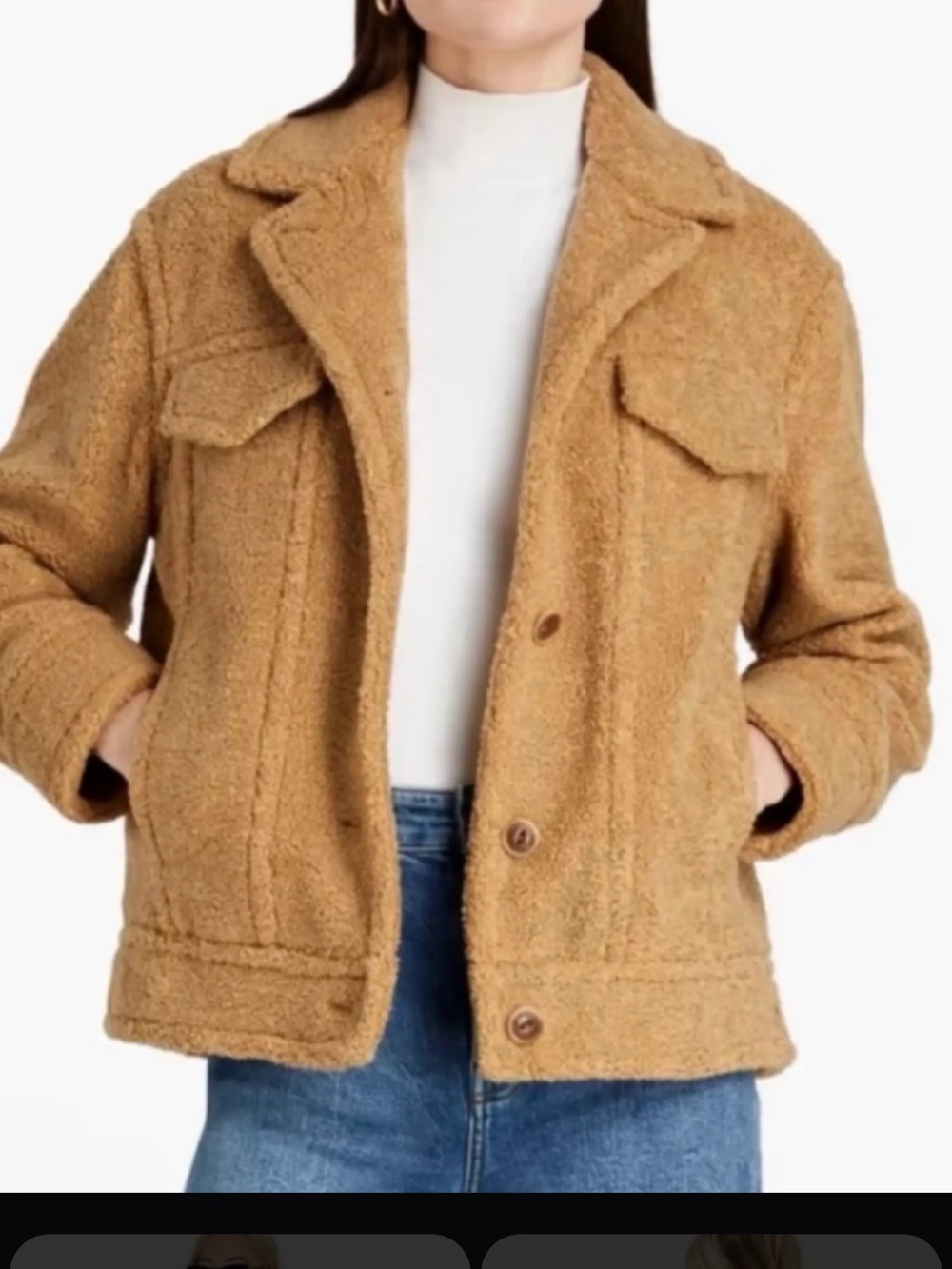 Vince Women’s Teddy coat Button-Up Jacket in Brown medium